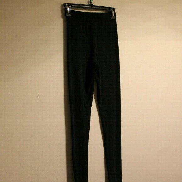 Muji Cotton Wool Leggings Black XS - Picture 2 of 3